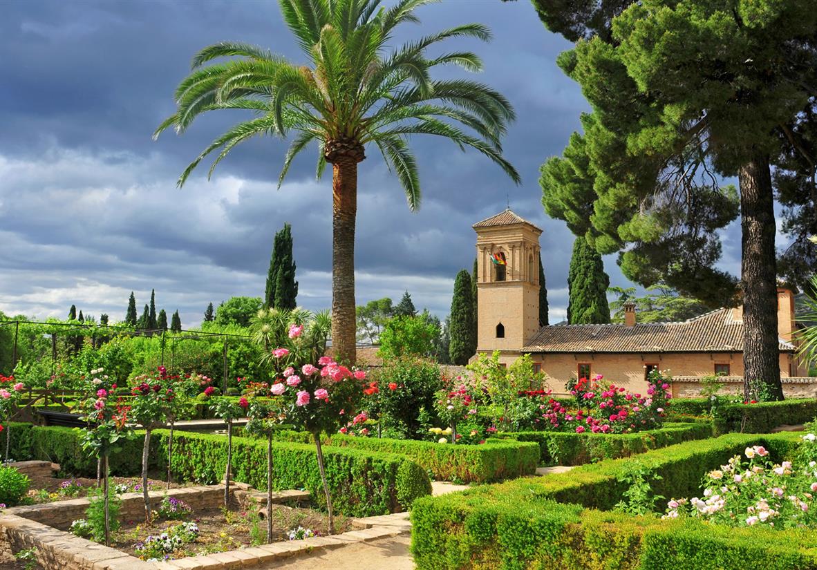 Der Garten des Generalife Palastes