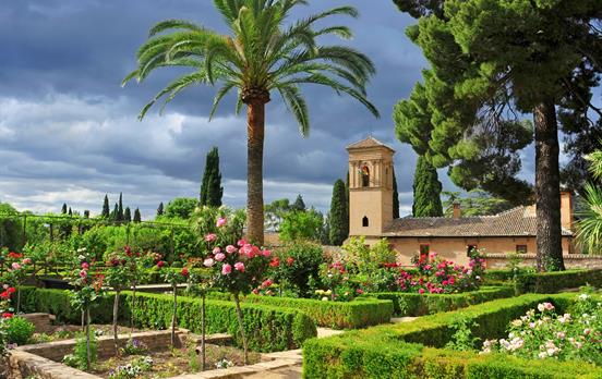 Der Garten des Generalife Palastes