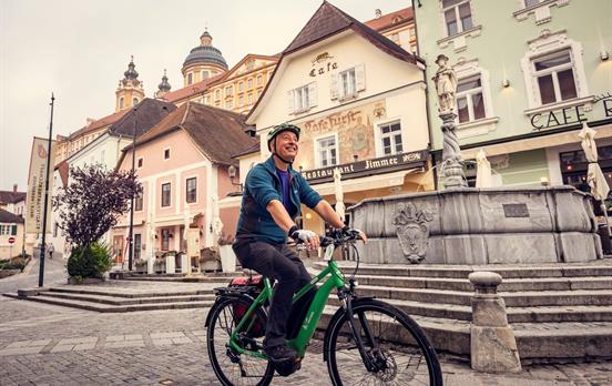 Cycling through charming Austrian towns