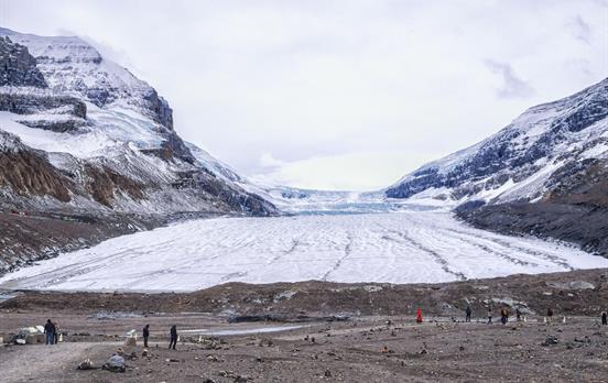 Athabasca Glacier, outflow of Columbia Icefield