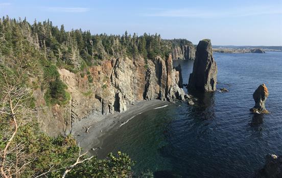 Earn postcard views of sea stacks and arches