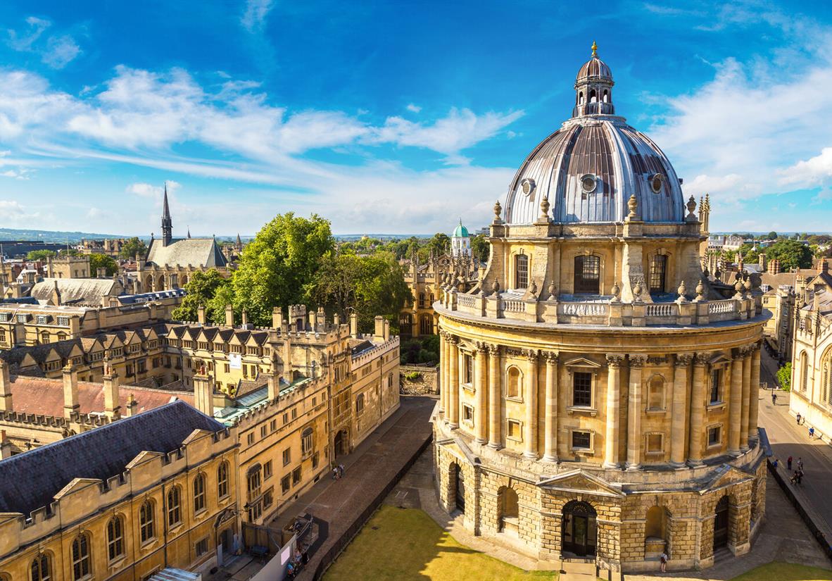 Begin your ride at the university city of Oxford
