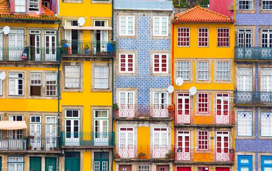 Ribeira old quarters of Porto