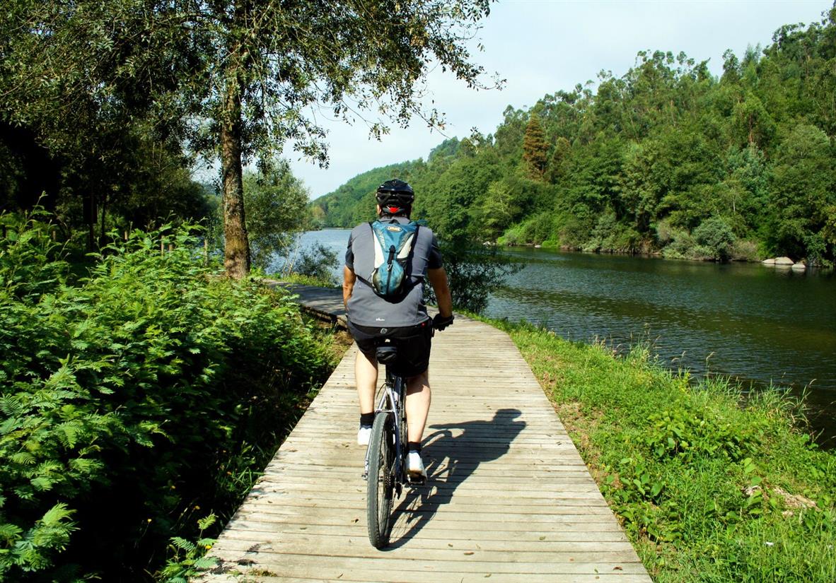 Cycling along numerous riversides