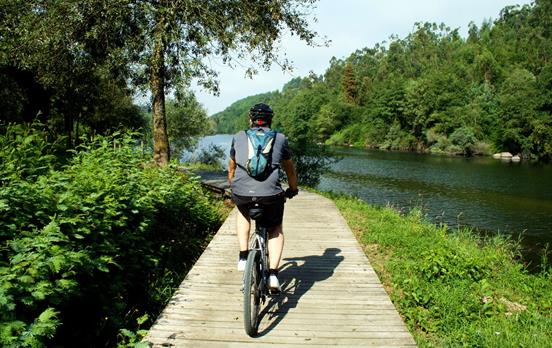Cycling along numerous riversides