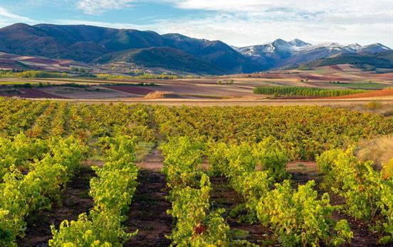 View of the mountains in La Rioja