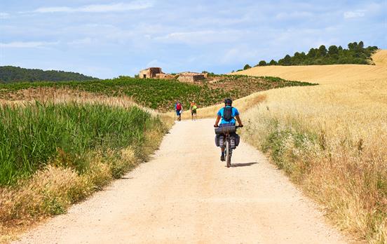 Pedal dirt tracks and roads along the way