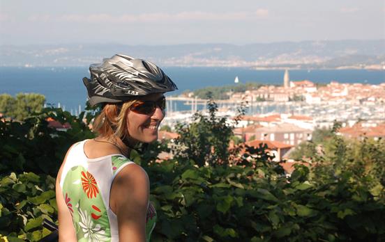 Cycling to Piran