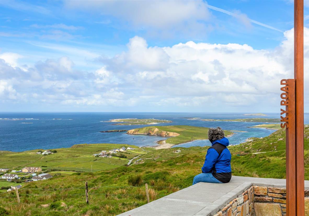 Die Sky Road in Clifden, Connemara