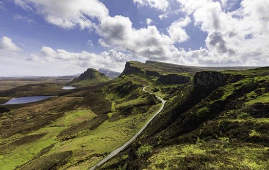Herrliche Straße Isle of Skye