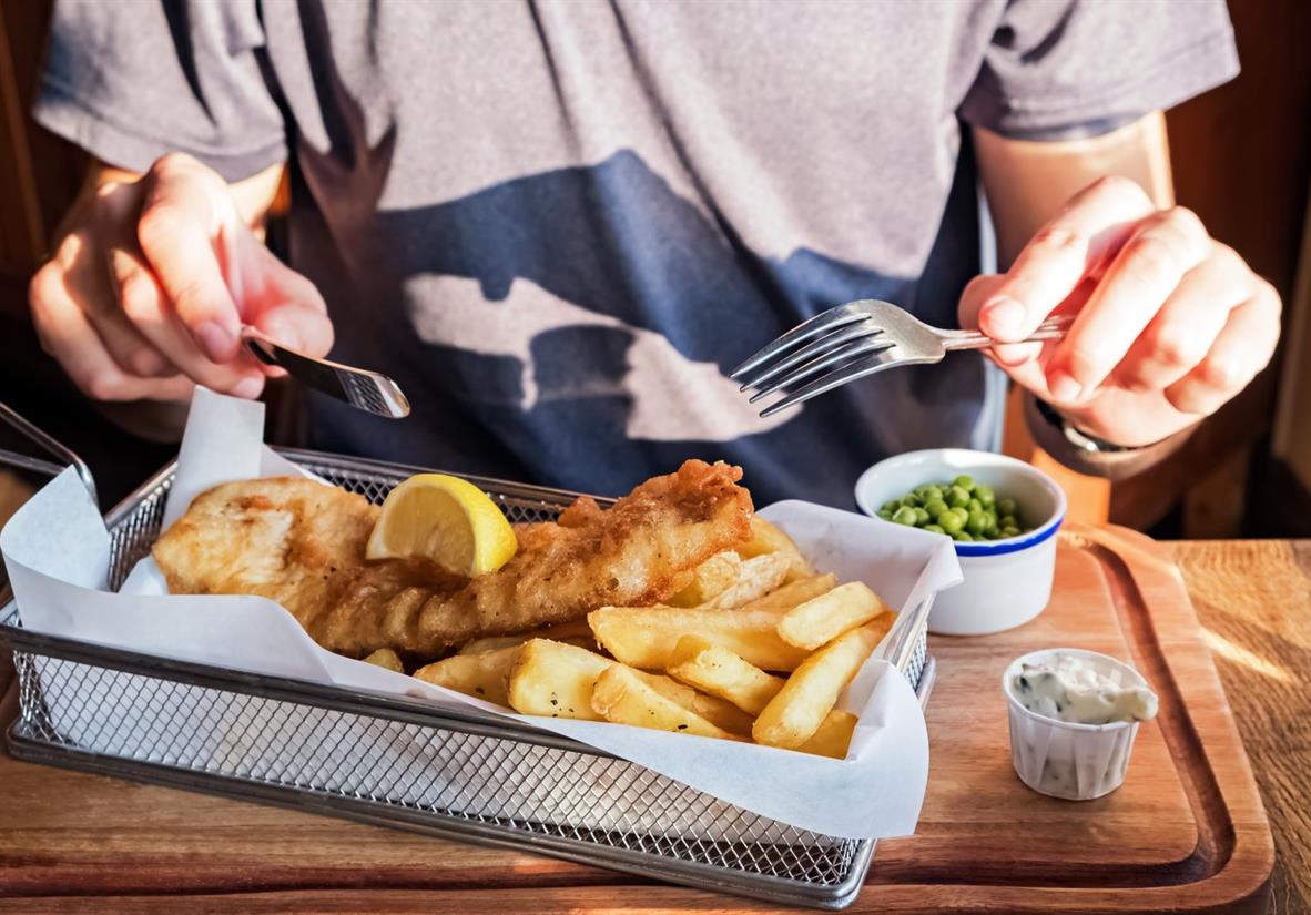 Fresh fish and chips