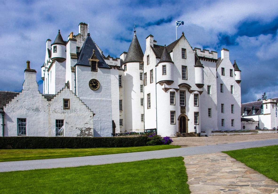 Majestätisches Blair Castle in Perthshire