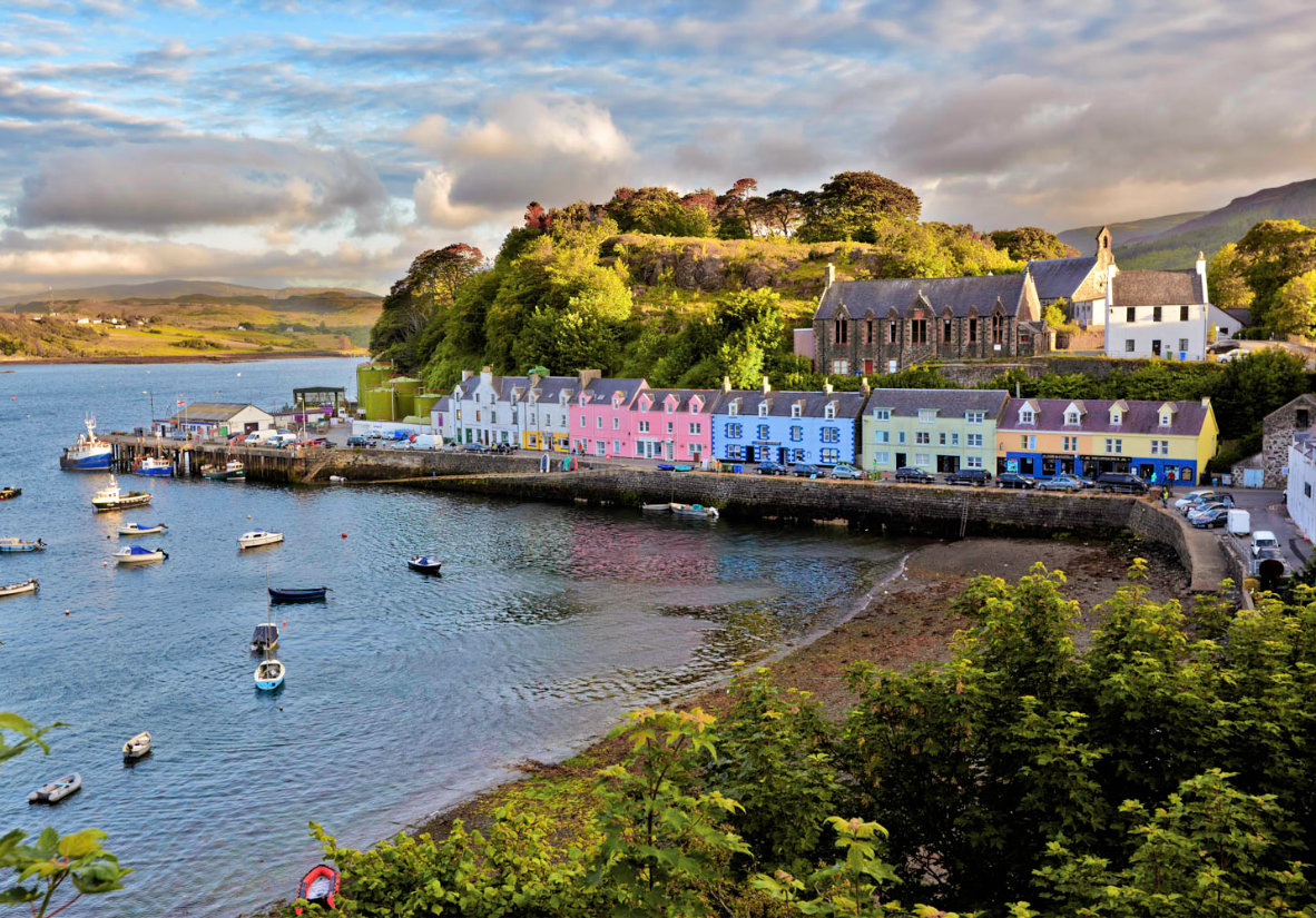 Portree Hafen