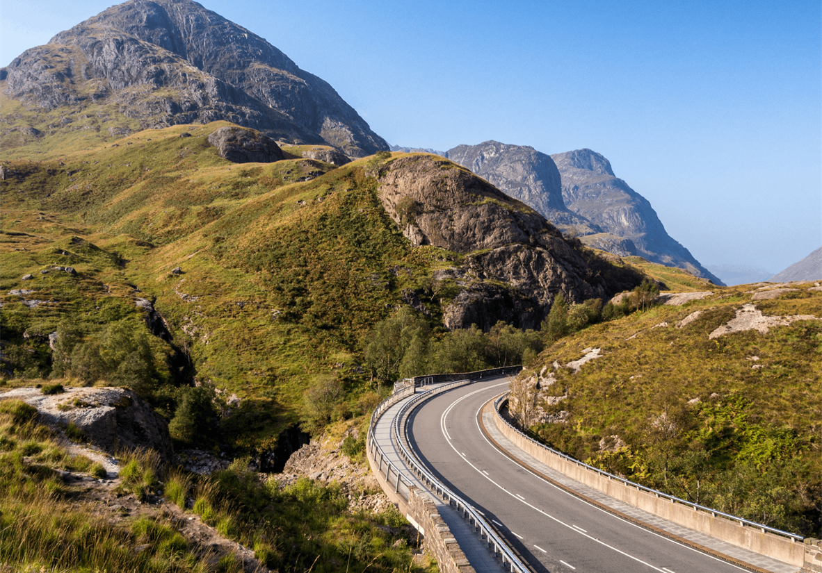 Driving through Glencoe