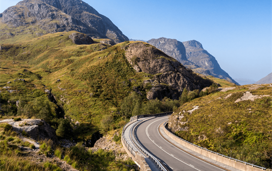 Driving through Glencoe