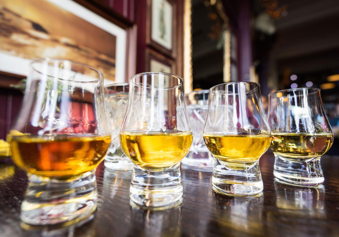 Verkostung einiger schottischer Whiskys