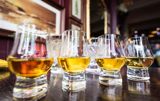 Verkostung einiger schottischer Whiskys