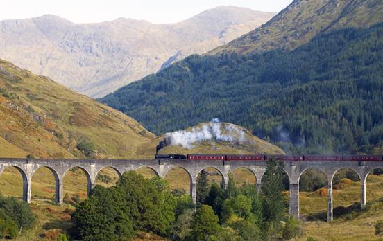 The "Harry Potter" steam train