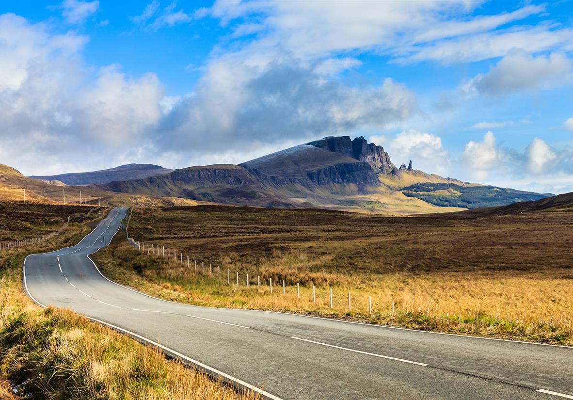 Fahrt zu The Storr auf Skye