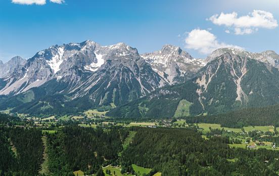 Das Dachstein Massiv in seiner ganzen Pracht