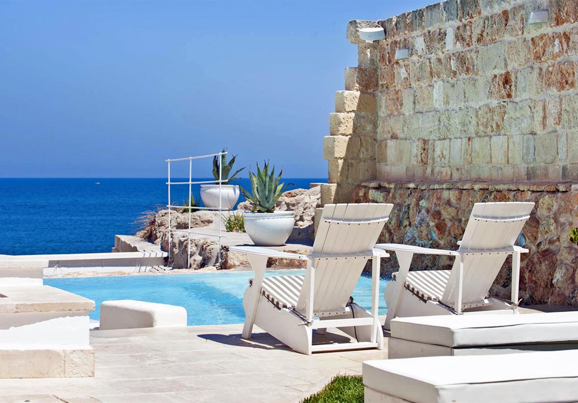 A view from the pool of your accommodation