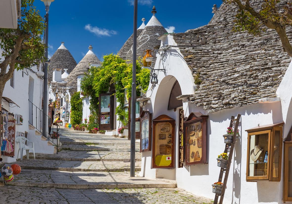 The streets of Alberobello