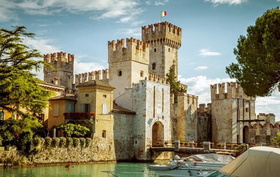 Rocca Scaligera, a castle overlooking the lake