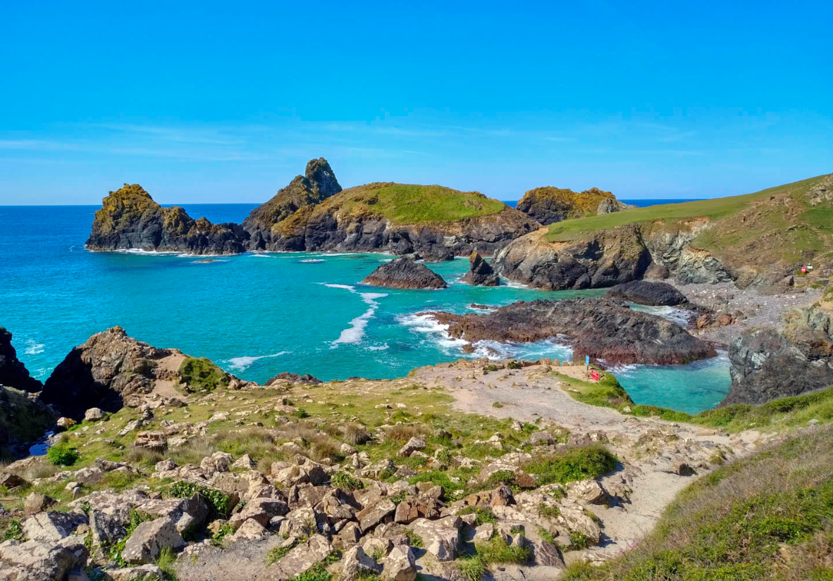 Kynance Cove auf der Lizard Halbinsel