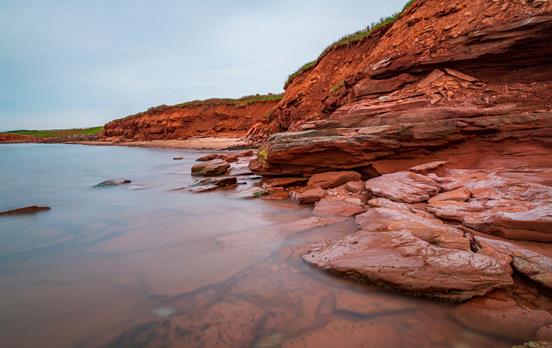 Red Sandstone of Cavendish Beach
