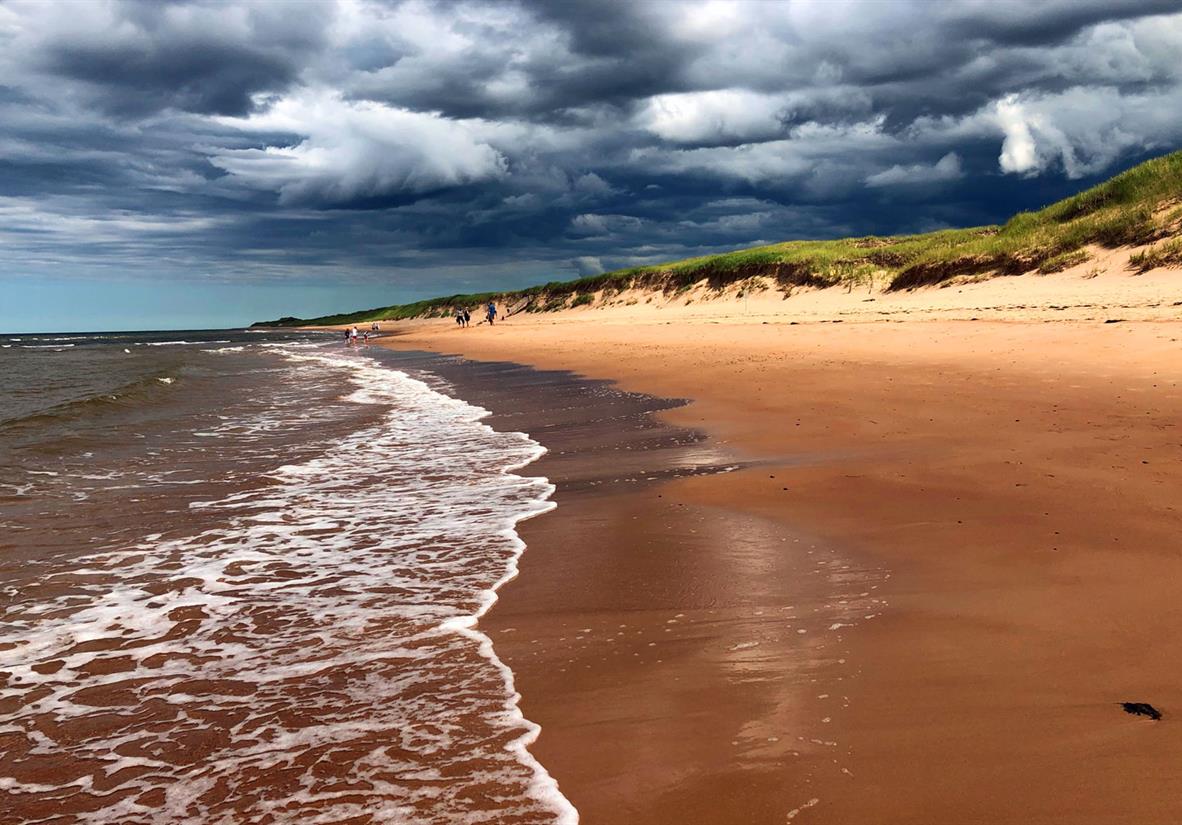 Dramatic skies over PEI National Park