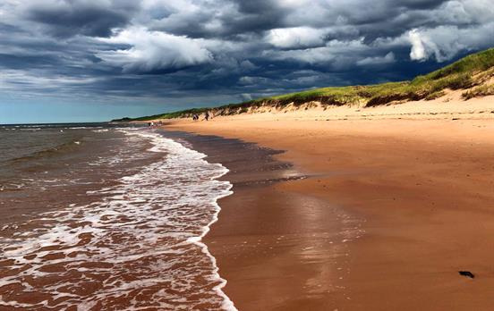 Dramatic skies over PEI National Park