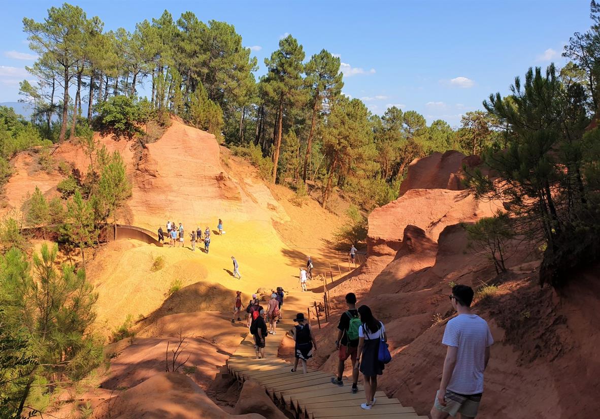 Take a break to explore the unique landscape