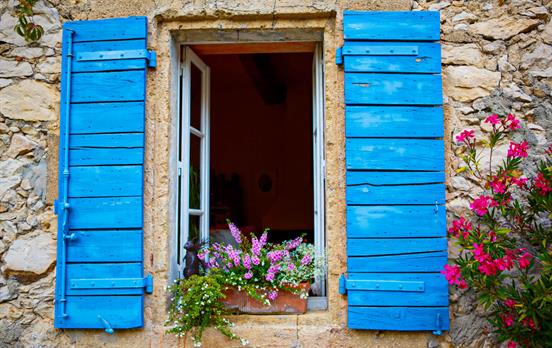 Provencal window frame