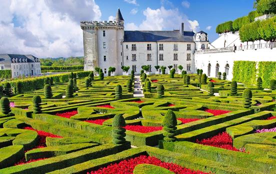 The immaculate gardens of Villandry Château