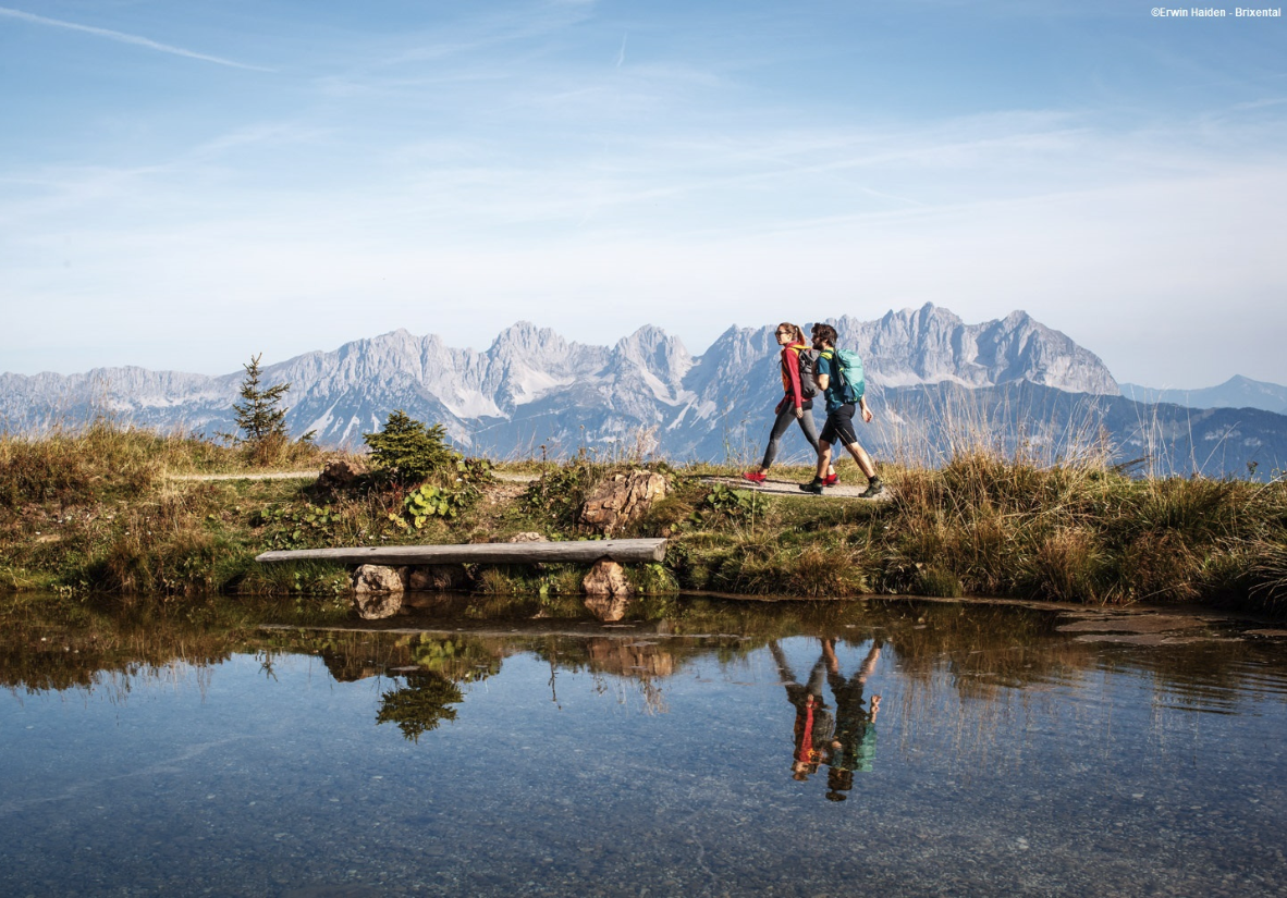 Panoramaweg über dem Brixental