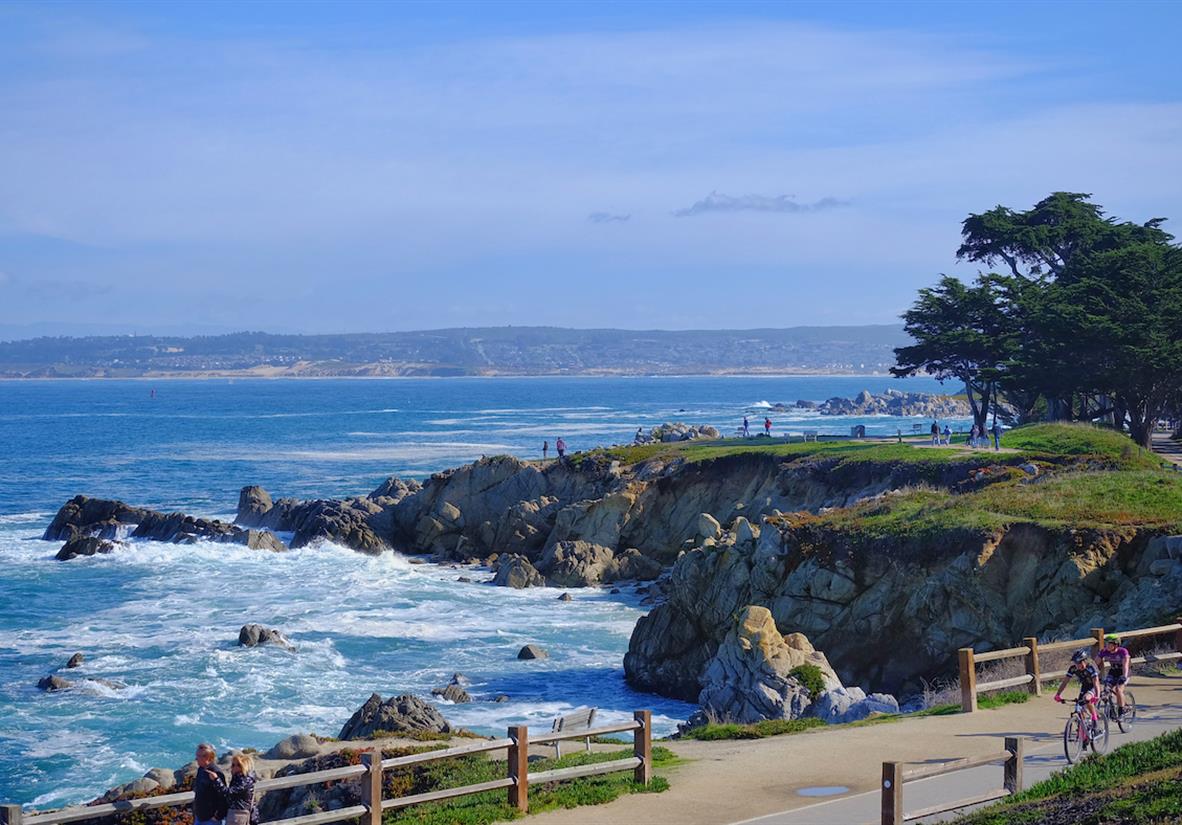 Stroll along the shores of Monterey Bay