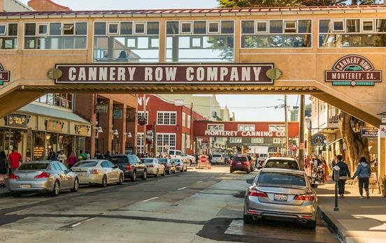The historic Cannery Row