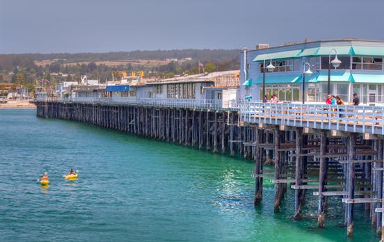 The historic Santa Cruz Wharf