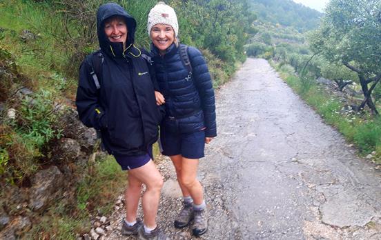 Fun walking on a wet day