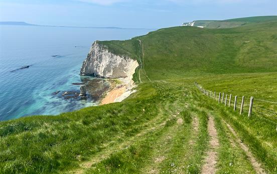 Winding paths that hug the coast line