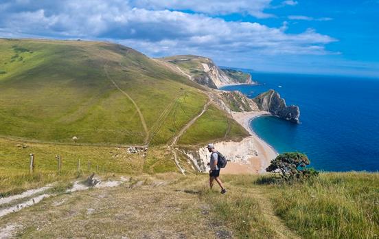 Classic Coast paths towards Durdle Door