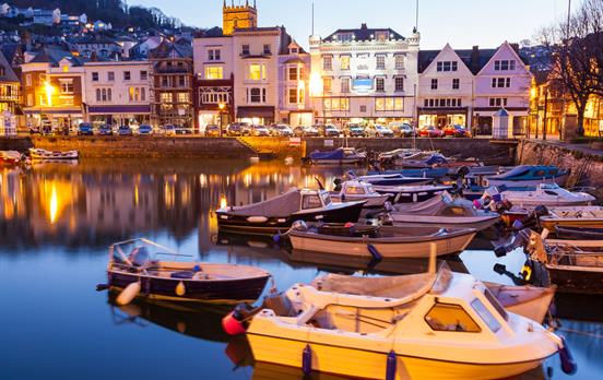 Bustling fishing port of Brixham