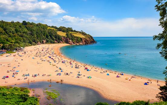 Blackpool Sands, lovely beaches en route