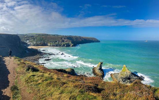 Walking towards St Agnes