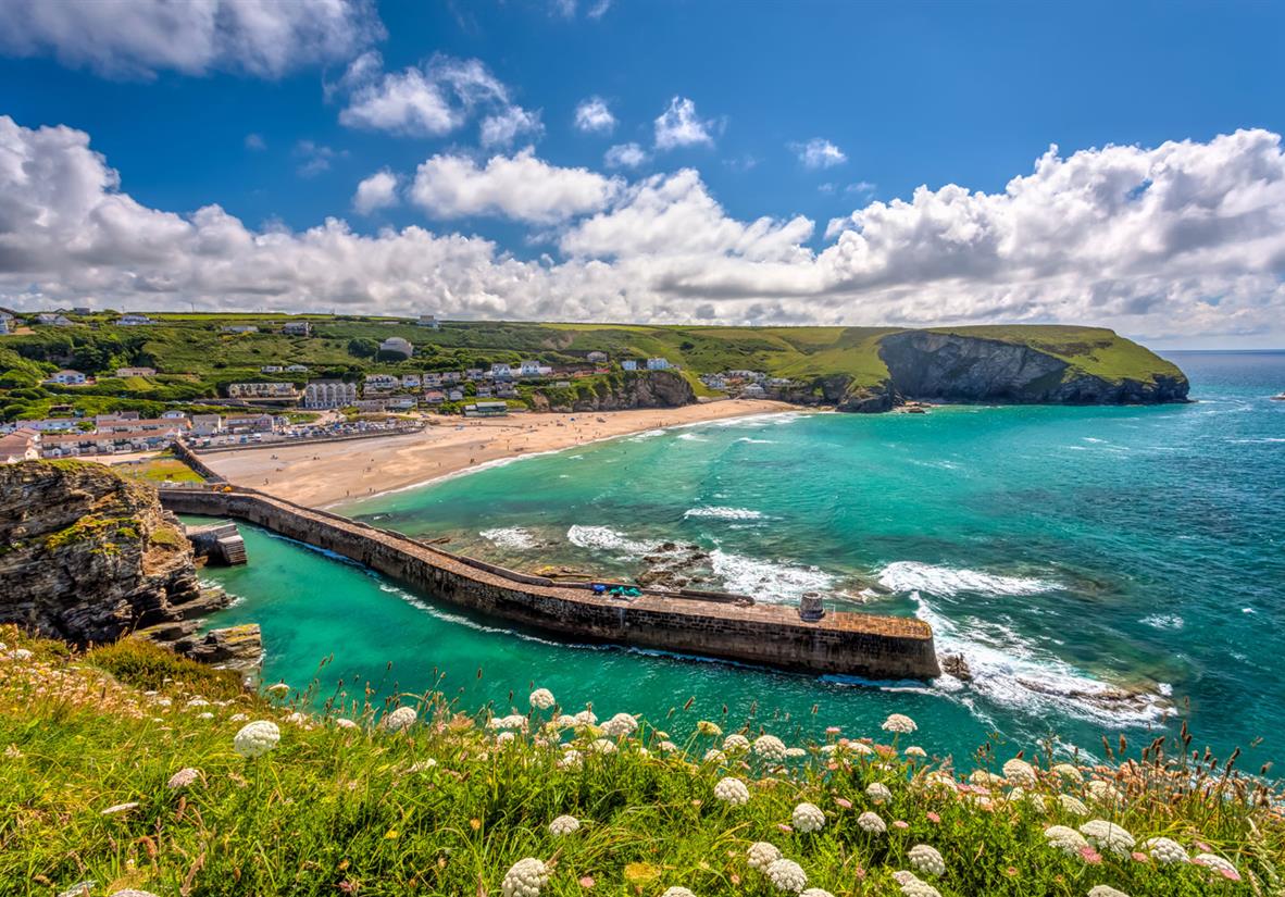 Blick auf die Bucht von Porthreath