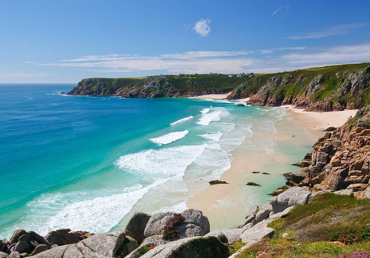 Der Traumstrand von Porthcurno