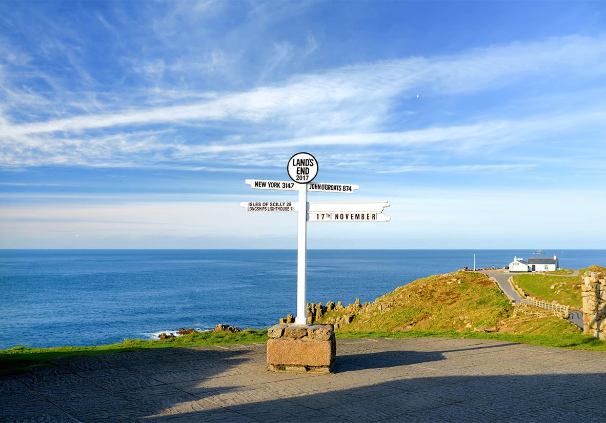 Lands End, the UK's most southerly point