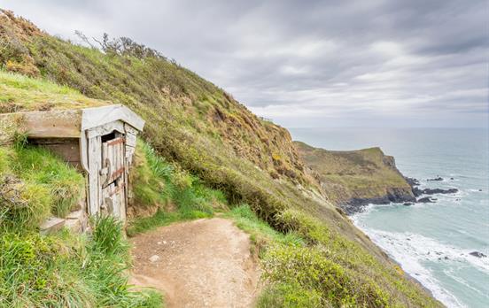 Hawker&apos;s Hut, die Hütte des Poeten Robert Hawker
