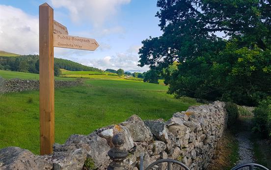 Die Schilder des Cumbria Ways