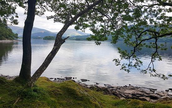 Derwent water lake in Keswick